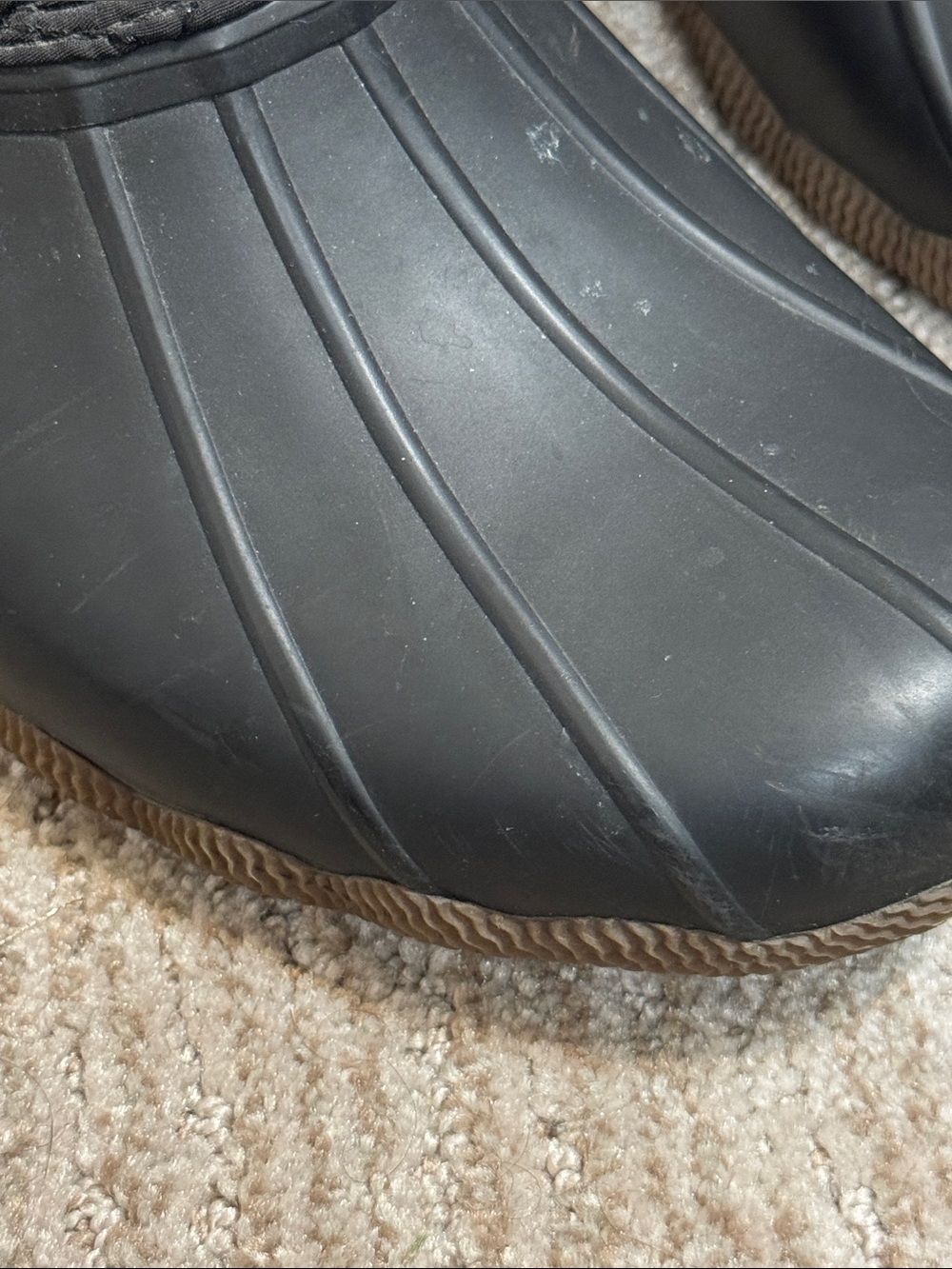 Sperry Saltwater Women’s Size 10 Black Quilted Duck Boots Waterproof - Picture 5 of 8